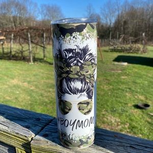 Handmade- 20oz Tumbler- Boy Mom